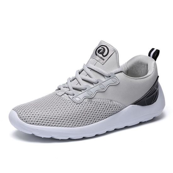 Baskets Homme Chaussures de Running Mode Respirante chaussures de sport Gris Gris - Achat / Vente basket Baskets Homme Chaussures de Running Mode Respirante chaussures de sport Gris Gris - Achat / Vente basket