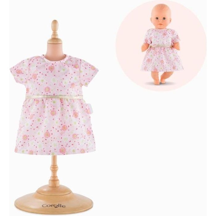 COROLLE Robe rose pour poupon - 30 cm