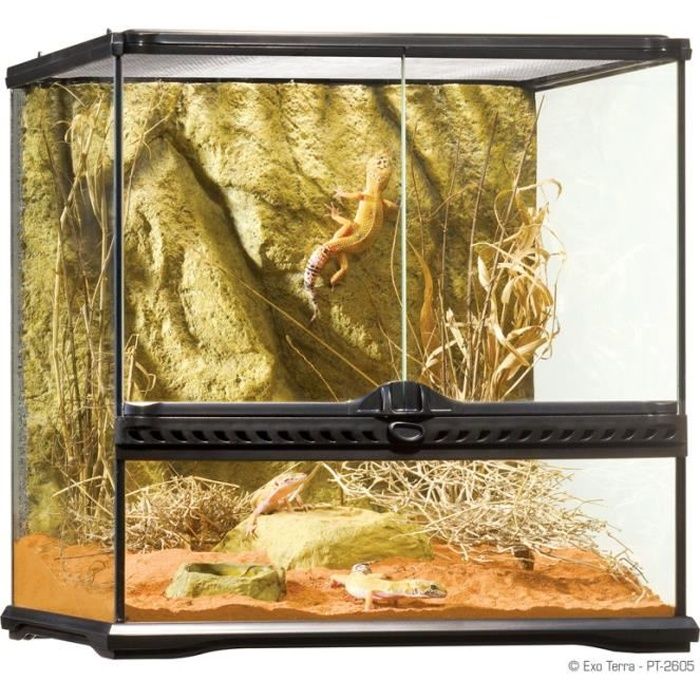 Terrarium en verre 45x45x45 cm