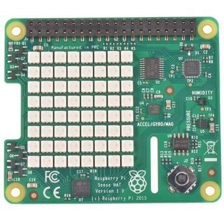 RASPBERRY PI Carte d'extension avec capteurs intégrés Sense Hat
