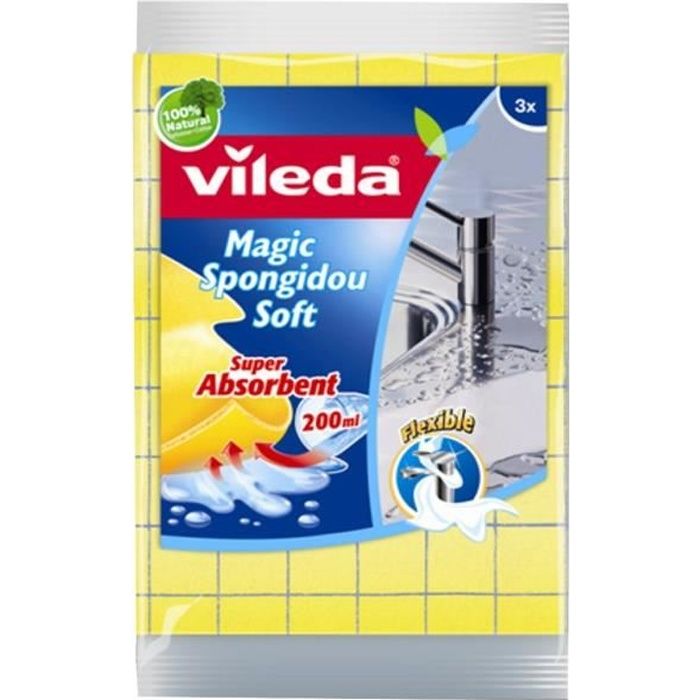 VILEDA Lot de 2 Eponges vaisselle - Carre