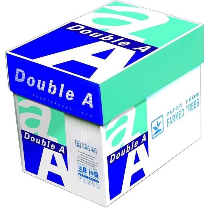 Ramette Papier A4 Double A 80g 500 Feuilles Lot 5 Prix Pas Cher Cdiscount 1926