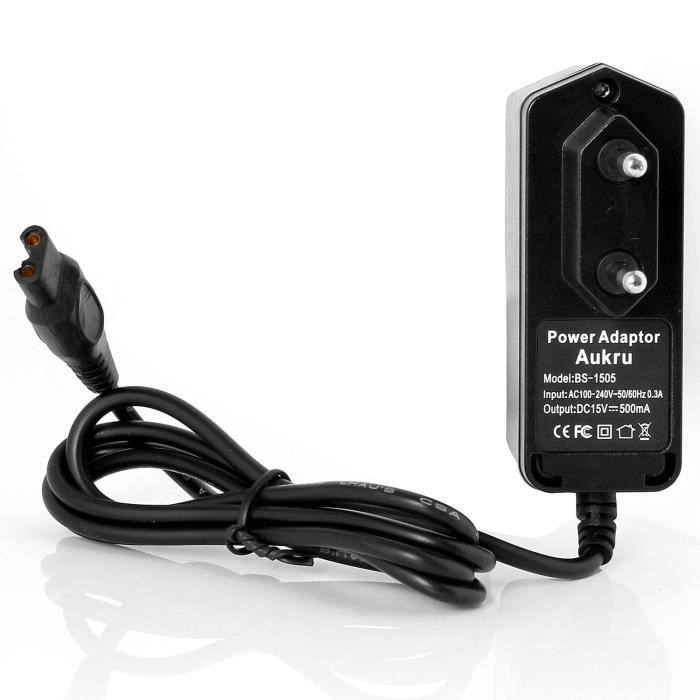 Aukru Chargeur 15V pour rasoir Philips séries3
