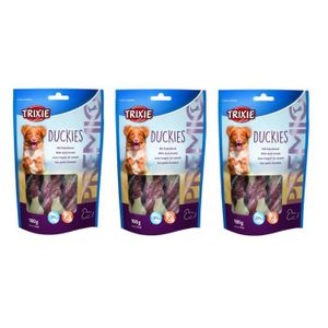 TRIXIE Lot de 3 PREMIO Duckies pour chien 100g