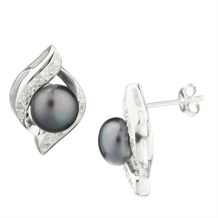 NACRE DE PERLE Boucles d'Oreilles Femme