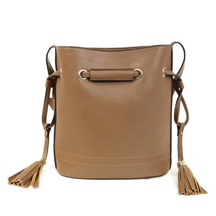 KINSTON - Sac Seau FAUSTINE Marron