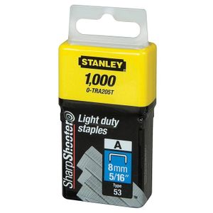 STANLEY Agrafes 8mm type A 1000 pi?ces