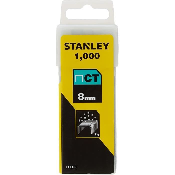 STANLEY 1000 agrafes plates 8mm-5/16\