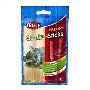 TRIXIE Lot de 6 PREMIO Quadro-Sticks volaille/foie pour chat 4 × 5g