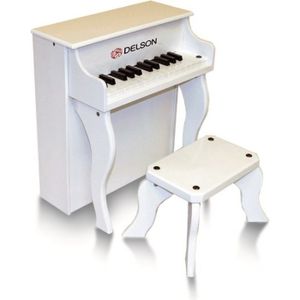 Piano droit enfant blanc delson 25 touches