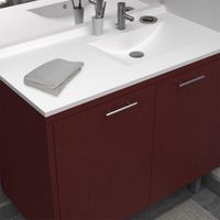 LAVABO - VASQUE CREAZUR Plan simple vasque droite 105cm LAVABO - VASQUE CREAZUR Plan simple vasque droite 105cm