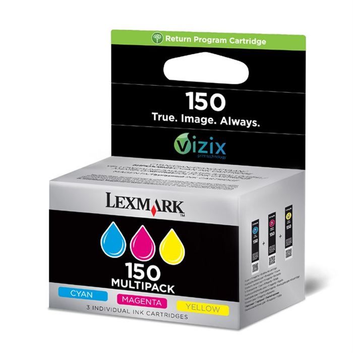 Lexmark Multipack n° 150 C/M/J (14N1805E)   Achat / Vente CARTOUCHE