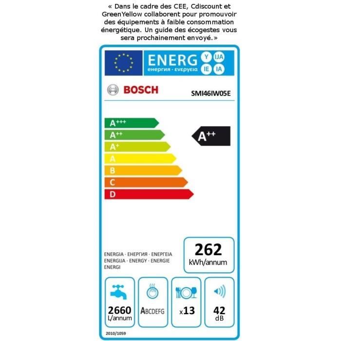  SMI46IW05E - Lave vaisselle encastrable - 133