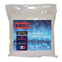 OREILLER DODO Lot de 2 Oreillers FIRST 60x60 cm blanc OREILLER DODO Lot de 2 Oreillers FIRST 60x60 cm blanc