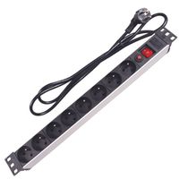 MULTIPRISE Bloc 8 prises pour montage rack 19" MULTIPRISE Bloc 8 prises pour montage rack 19"