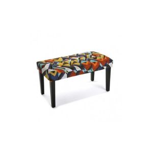 Banc En Tissu Motifs Brodes Multicolores Dover Achat Vente