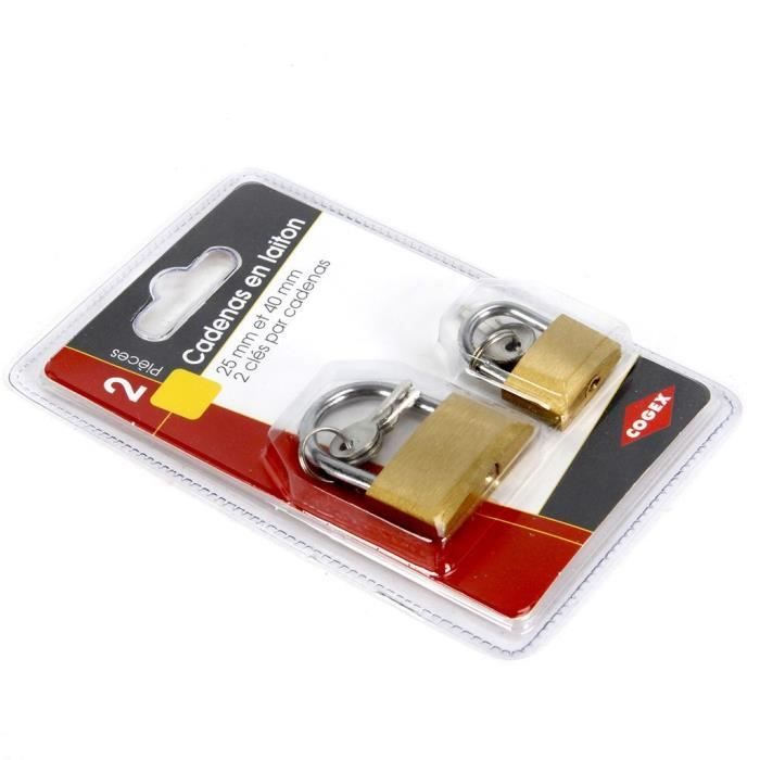 COGEX Lot de 2 cadenas 25 - 40 mm