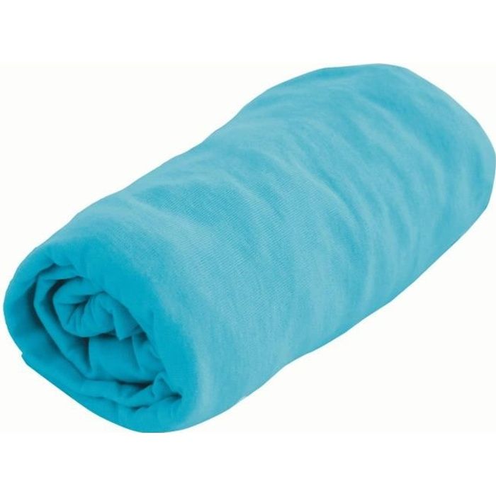 DOMIVA Drap-Housse Jersey Bleu 60x120 cm
