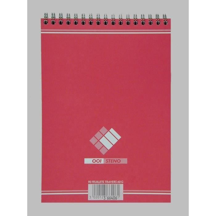 Bloc steno Oxford Office format 14.8 x 21 cm 180 pages