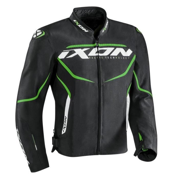 IXON Blouson de moto Sprinter - Noir / Vert