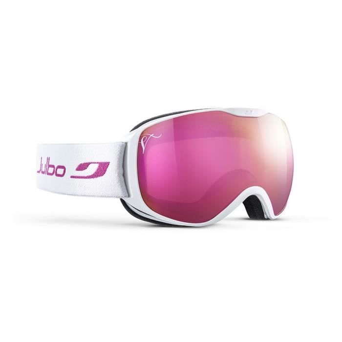 JULBO Masque de Ski Pioneer Blanc et Rose