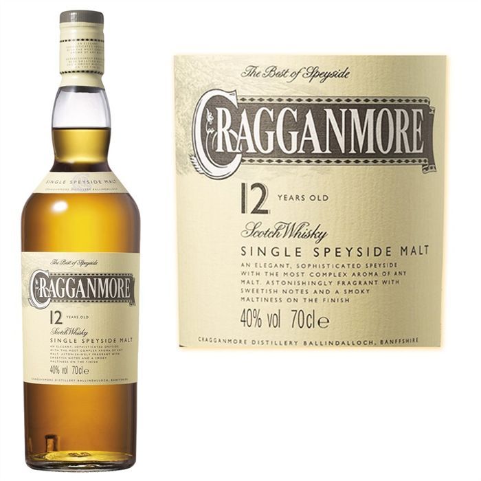 Cragganmore Whisky 12 ans (70cl)   Achat / Vente Cragganmore Whisky 12
