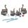 PET PARADE Grande Famille 2 Chats + 2 Chatons Gris