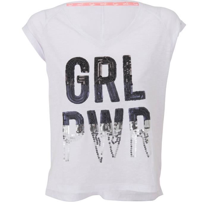 UP2GLIDE T-shirt Ena V 1 - Femme - Blanc