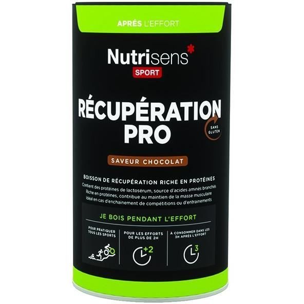 NUTRISENS Complément alimentaire - Pot de 450g pour préparation de boisson de récupération RécupérationPro - Chocolat