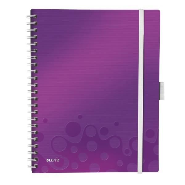 LEITZ Cahier Be Mobile A4 Petits Carreaux Violet