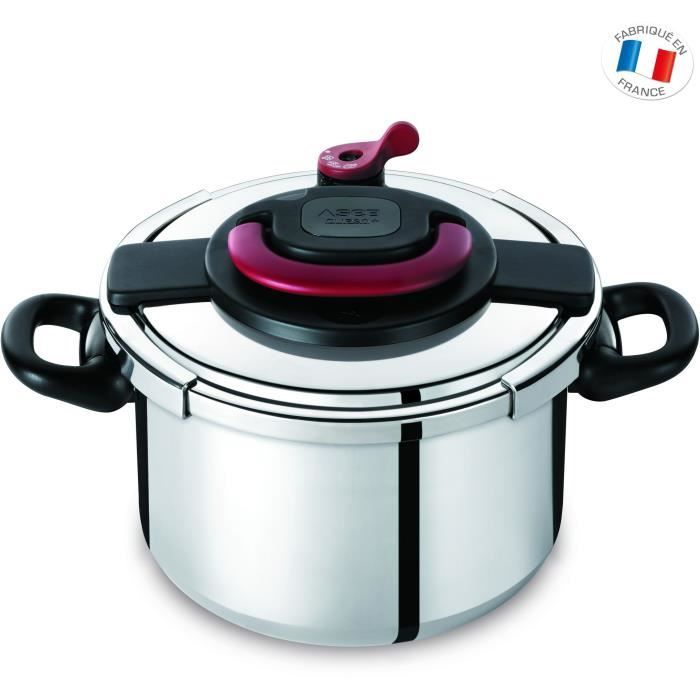 SEB CLIPSO + Autocuiseur P4371506 10L avec panier vapeur Tous feux dont induction