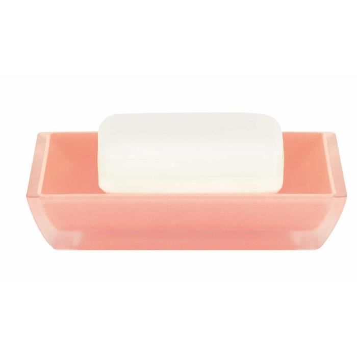SPIRELLA Porte savon Freddo - 12,3x12,5x2,3cm - Rose saumon
