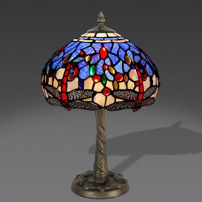 lampe a poser abat jour verre