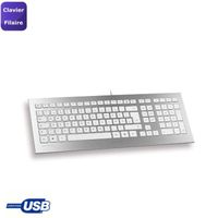 CLAVIER D'ORDINATEUR Cherry clavier STRAIT filaire AZERTY JK-0300 CLAVIER D'ORDINATEUR Cherry clavier STRAIT filaire AZERTY JK-0300