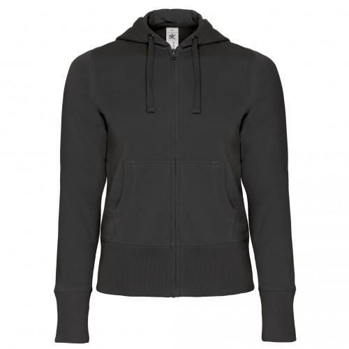 Zippée B Et À Bleu Fermeture Roi amp;c Capuche Sweatshirt gris blanc noir rouge ZqS1q4I