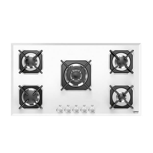  HGB9E0 Mars 90 table de cuisson blanc 90CM valved1