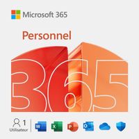 BUREAUTIQUE À TÉLÉCHARGER Office 365 Personnel à télécharger - Abonnement 1 BUREAUTIQUE À TÉLÉCHARGER Office 365 Personnel à télécharger - Abonnement 1