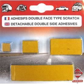Support adhésif type velcro - 4 tailles