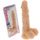 Gode ventouse réaliste avec testicules - 21 cm