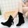 Napoulen®Loisirs Bottes léopard hiver chaude veau