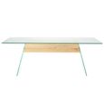 tables basses couleur transparent et chene materiau pfdm verre trempe dimensions 110 achat vente table basse tables basses couleur cdiscount - Table Basse Dimension tables basses couleur transparent et chene materiau pfdm verre trempe dimensions 110 achat vente table basse tables basses couleur cdiscount - Table Basse Dimension