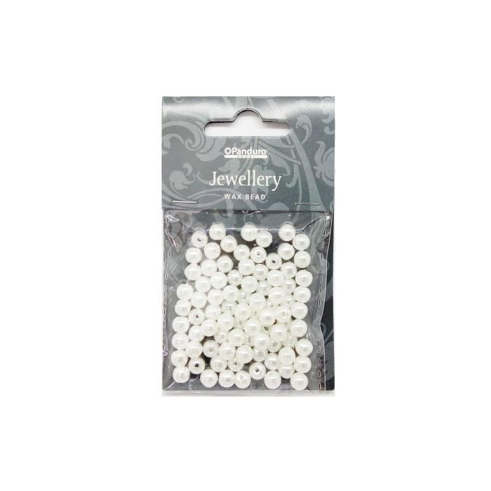 PANDURO Perle ronde - Nacrée - 85 pièces