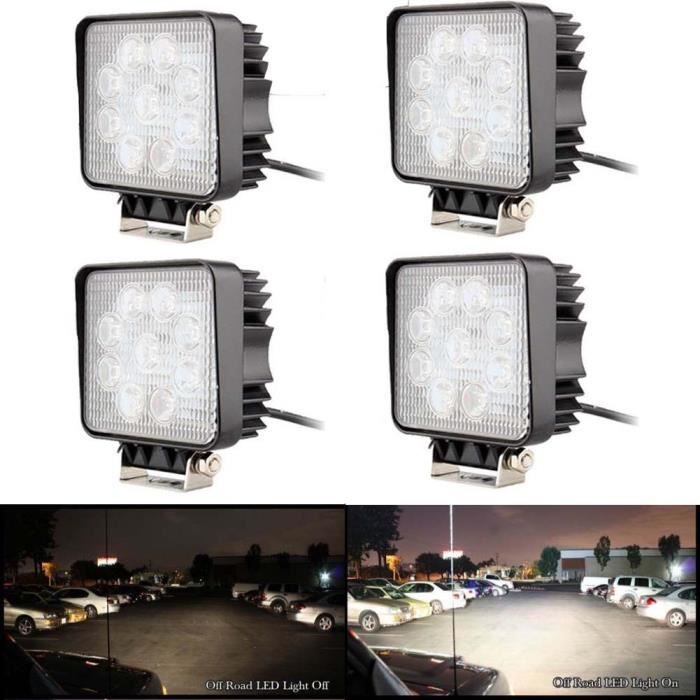Truck Spot Voiture De 4pcs Travail Light Phare Lampe Led 27w Flood xeWrdBoC