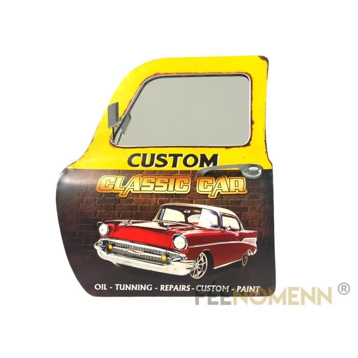 Miroir Déco 3d Applique Murale Vintage En Métal Portière Voiture