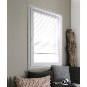 DOMDECO Store vénitien aluminium sans perçage - Blanc - 67x150 cm DOMDECO Store vénitien aluminium sans perçage - Blanc - 67x150 cm