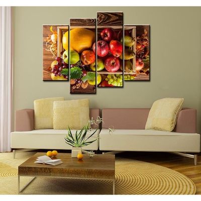 Sans Cadrealimentaire Peintures Mur Art Un En Bois Panier De Fruits