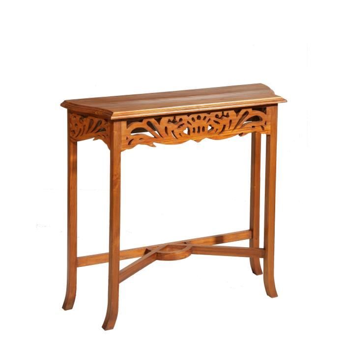 BISHO Console - Ethnique - Teck - L x 84cm