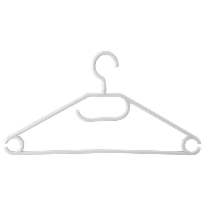 6 cintres plastique crochet tournant 41 cm