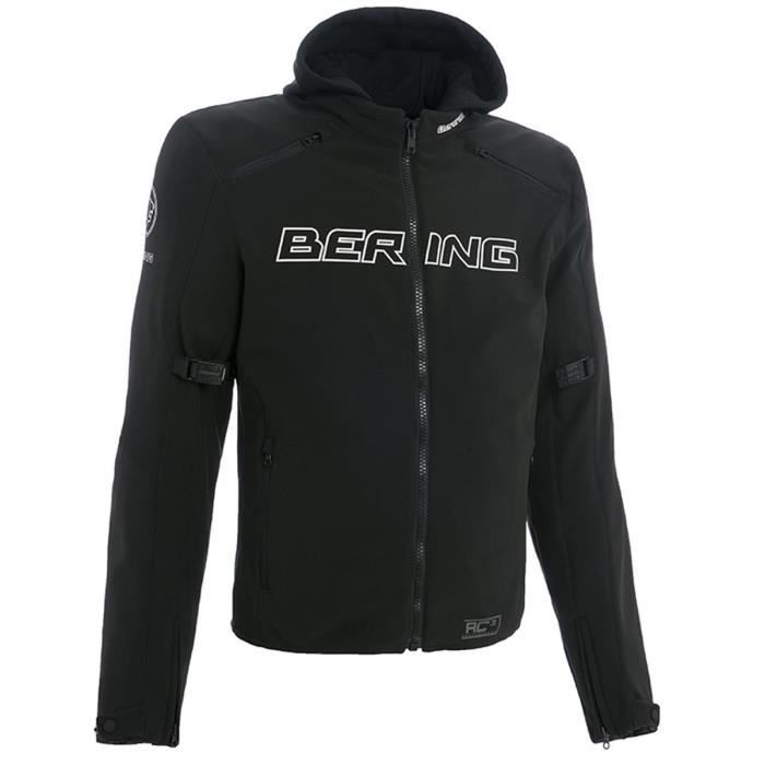 BERING Blouson Moto Tissu Jaap Noir