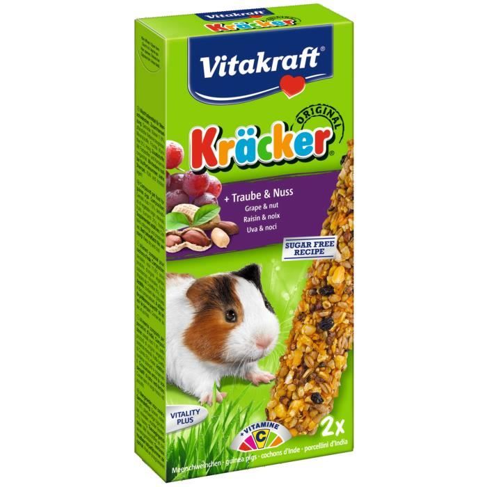 VITAKRAFT Kräcker Raisin et noix P/2 - Pour cochon d'Inde